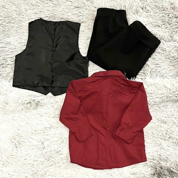 Mark Jason Boys Suit Red and Black : 18 Months - Picture 4 of 5